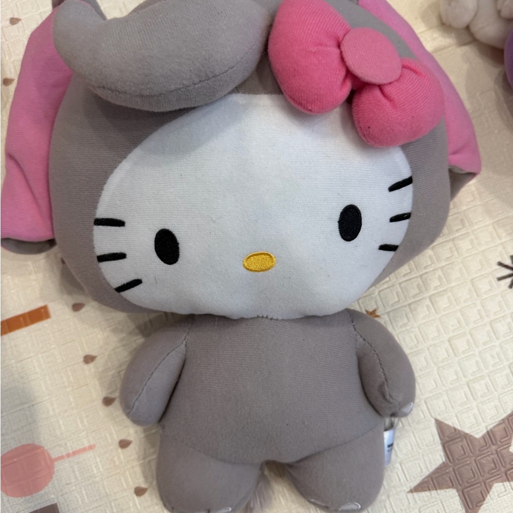 Hello Kitty Plush in Gray and White